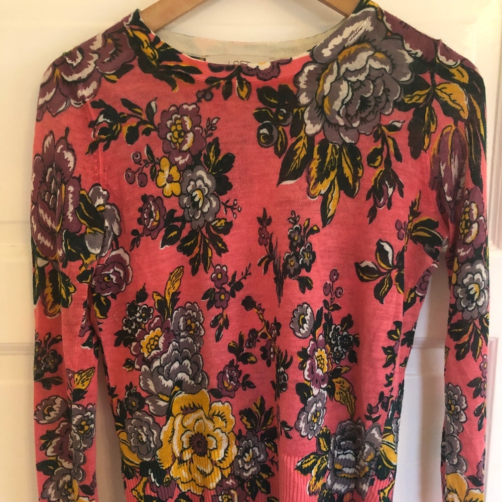 Loft floral sweater